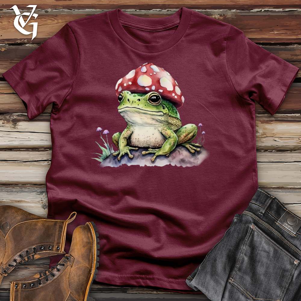 Viking Goods Frog Mushroom Head Cotton Tee Maroon / L