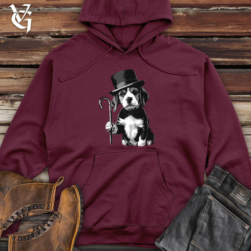 Viking Goods Gentleman Puppy Elegance Midweight Hooded Sweatshirt Maroon / L