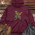 Viking Goods Grasshopper Bicycle Jaunt Style Midweight Hooded Sweatshirt Maroon / L