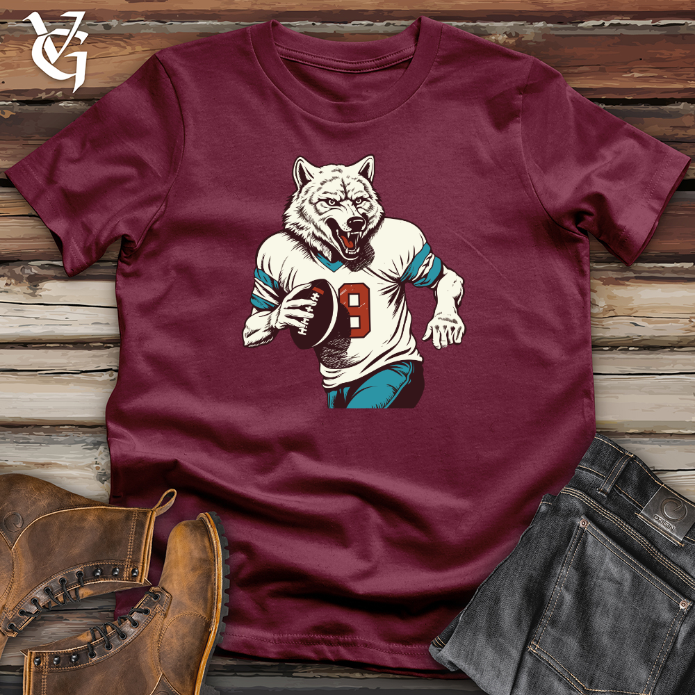 Viking Goods Gridiron Wolf Softstyle Tee Maroon / L