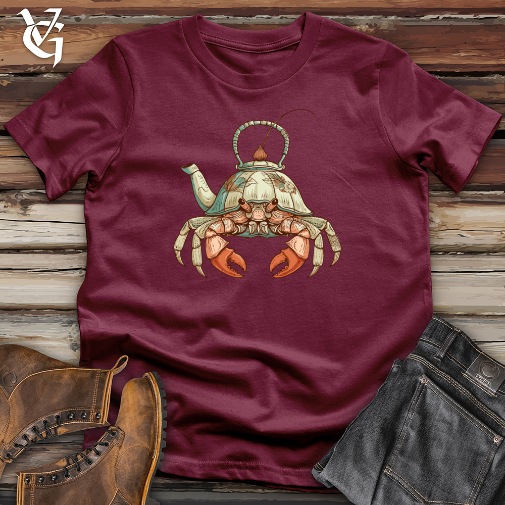 Viking Goods Hermit Crab Teapot Softstyle Tee Maroon / L
