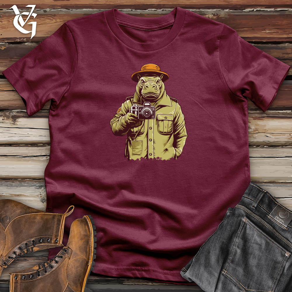 Viking Goods Hippo Safari Snaps Softstyle Tee Maroon / L