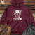 Viking Goods Hipster Lemur Look Midweight Hooded Sweatshirt Maroon / L