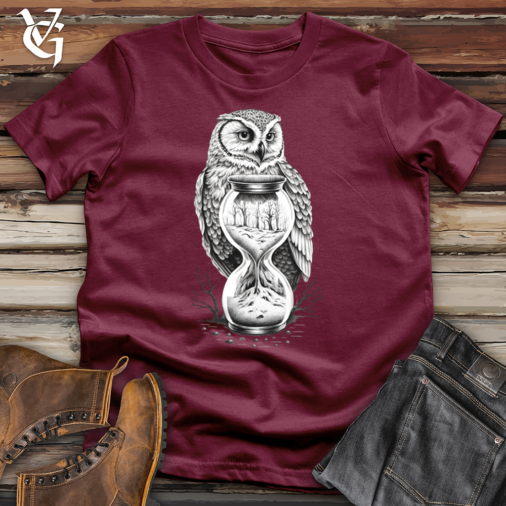 Viking Goods Hourglass Owl Softstyle Tee Maroon / L