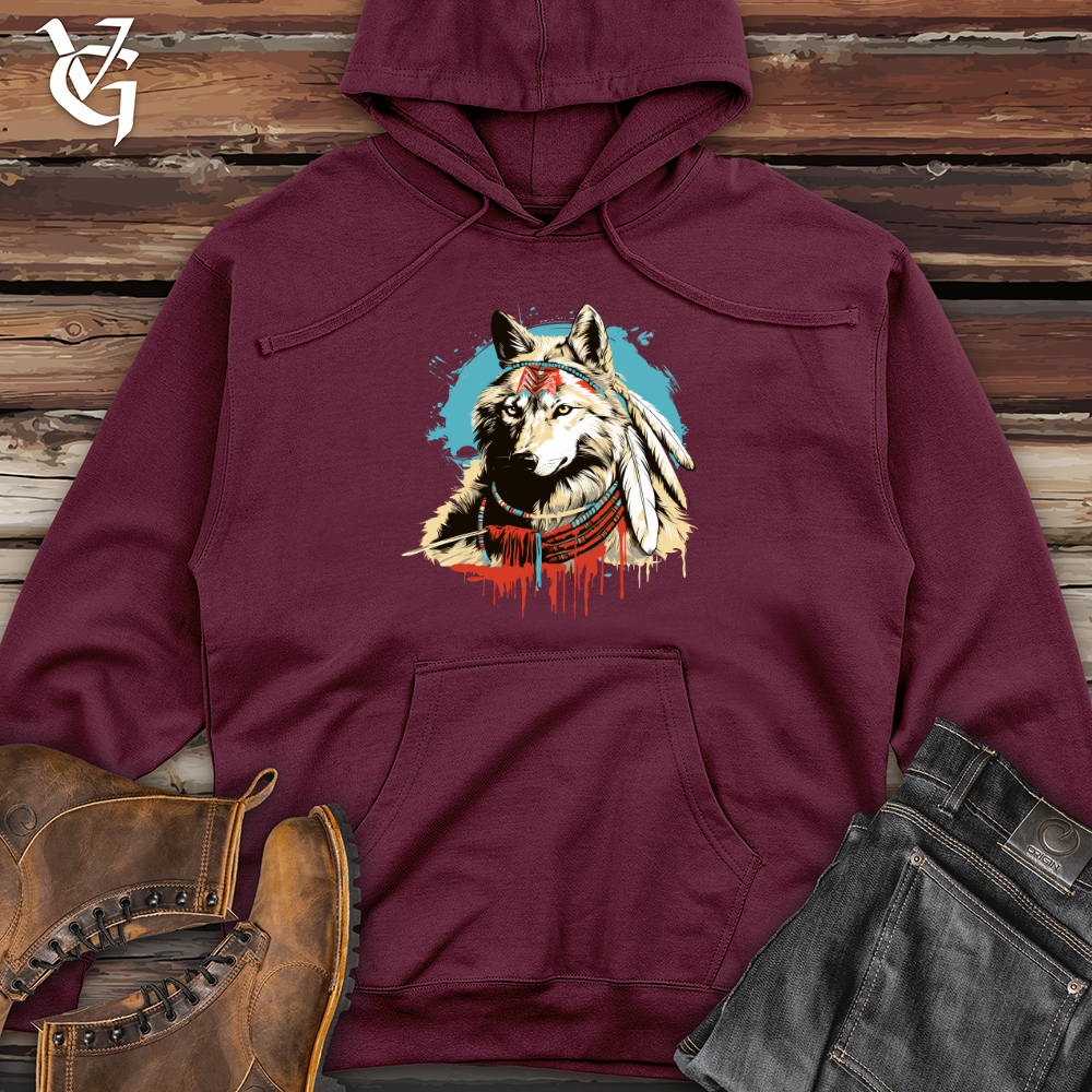 Viking Goods Inky Howl Midweight Hooded Sweatshirt Maroon / L