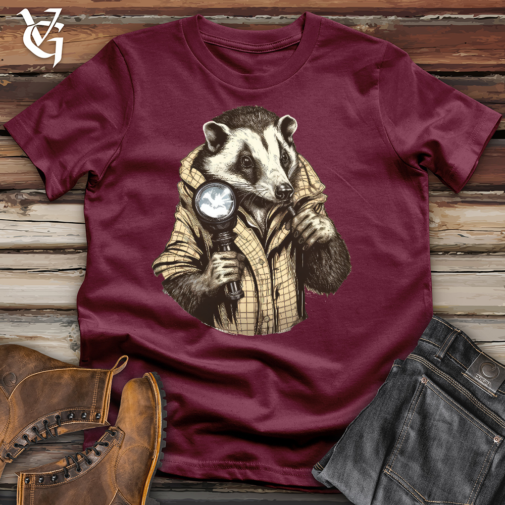 Viking Goods Inspector Badger Cotton Tee Maroon / L