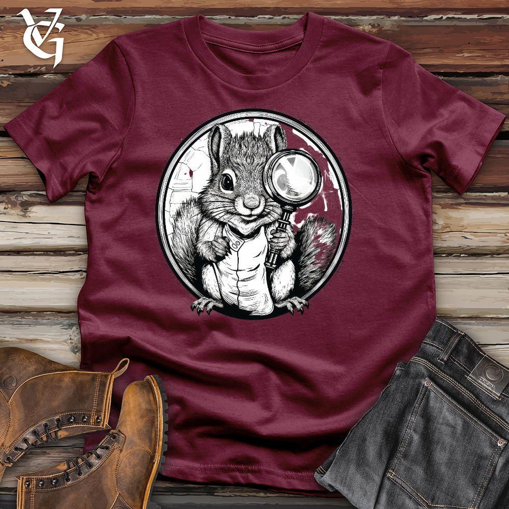 Viking Goods Inspector Squirrel Cotton Tee Maroon / L