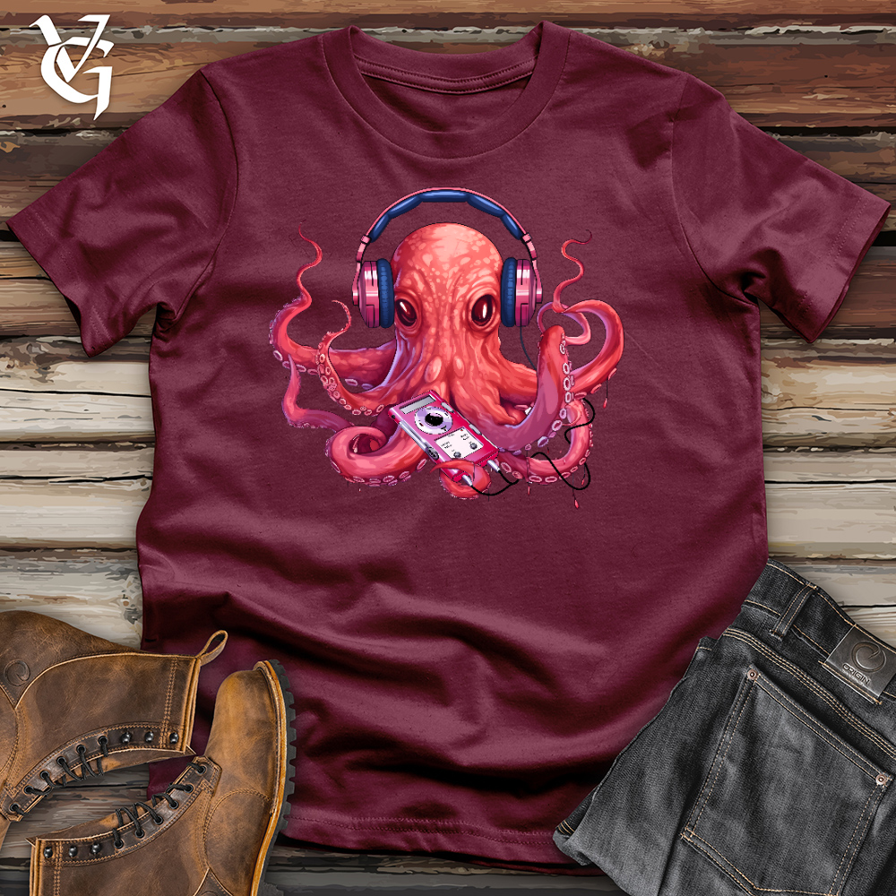 Viking Goods Jammin Octopus Cotton Tee Maroon / L