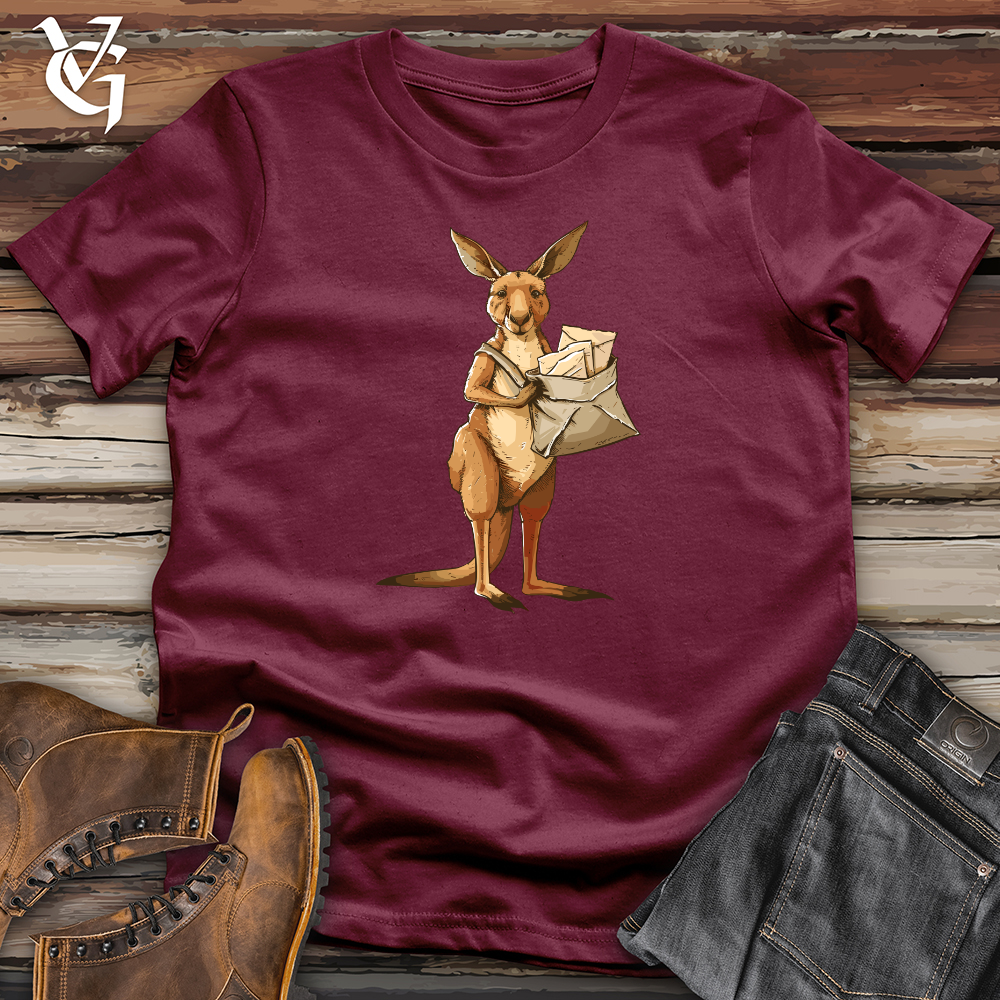 Viking Goods Kangaroo Mail Delivery Softstyle Tee Maroon / L