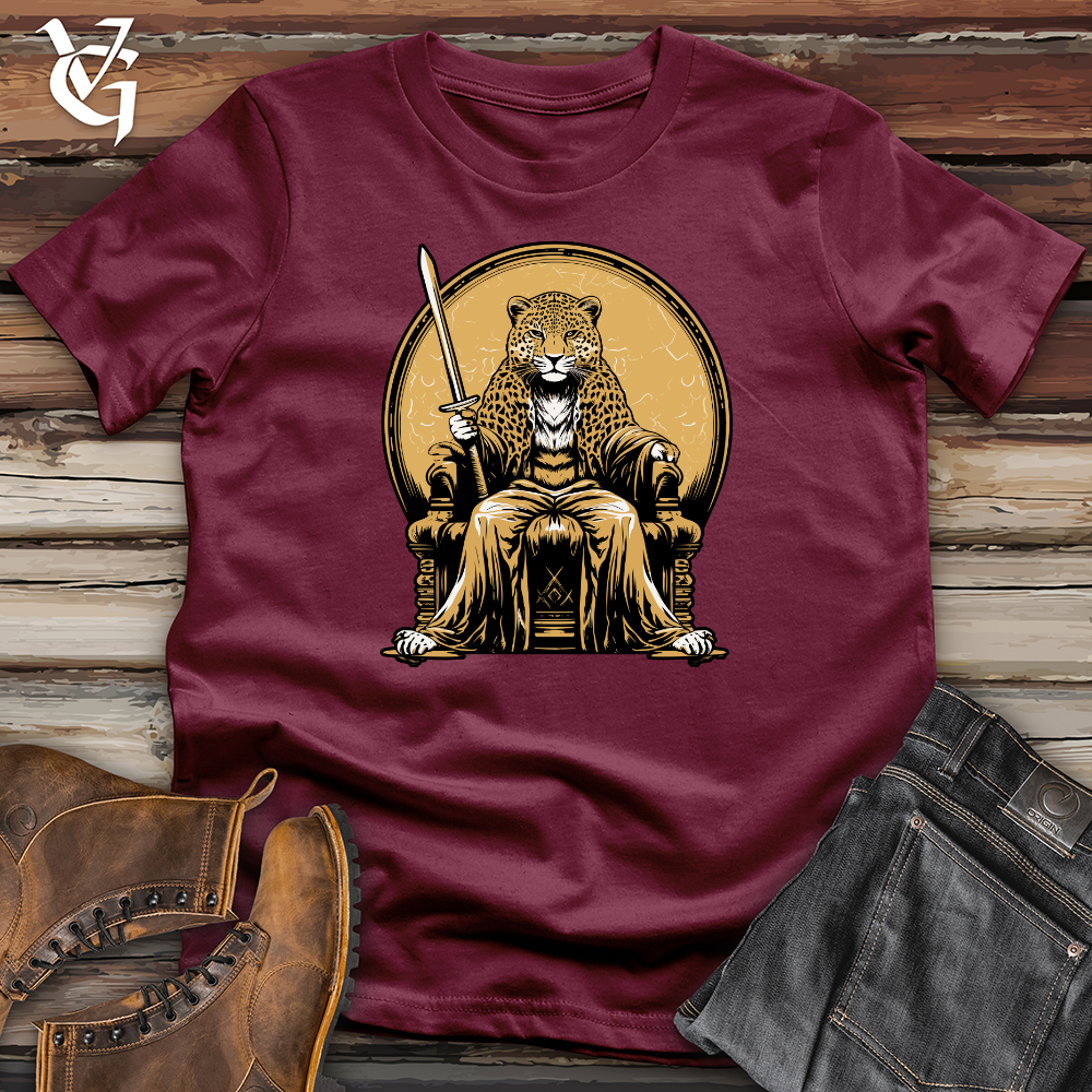 Viking Goods Leopard Throne Guardian Softstyle Tee Maroon / L