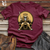 Viking Goods Leopard Throne Guardian Softstyle Tee Maroon / L