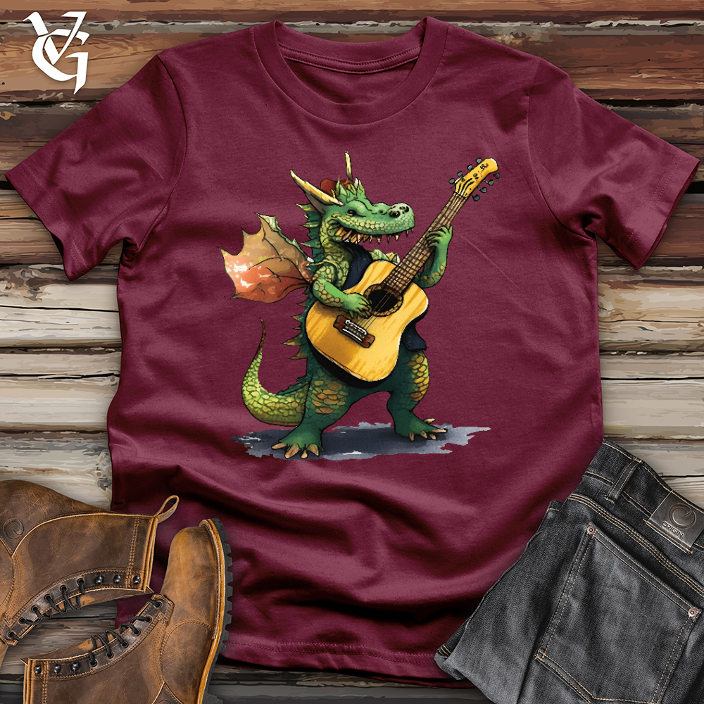 Viking Goods Little Dragon Guitarist Softstyle Tee Maroon / L