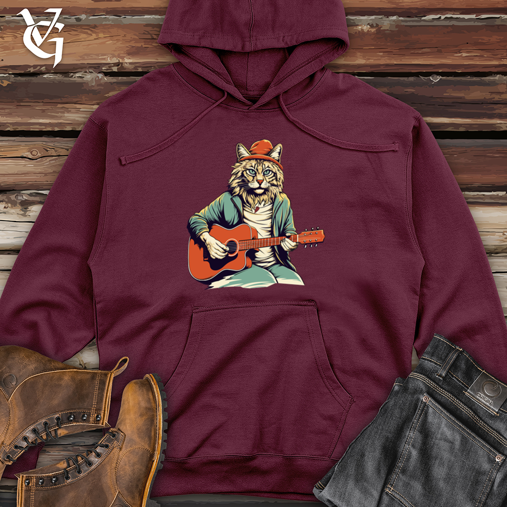 Viking Goods Lynx Guitar Lullabies Midweight Hooded Sweatshirt Maroon / L