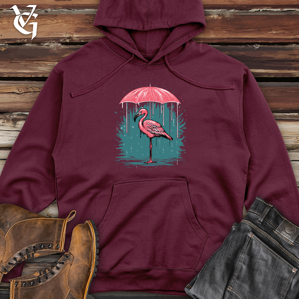 Viking Goods Majestic Rainfall Flamingo Midweight Hooded Sweatshirt Maroon / L