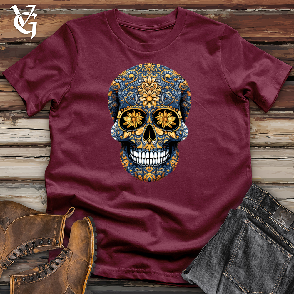 Viking Goods Mandala Skull Softstyle Tee Maroon / L