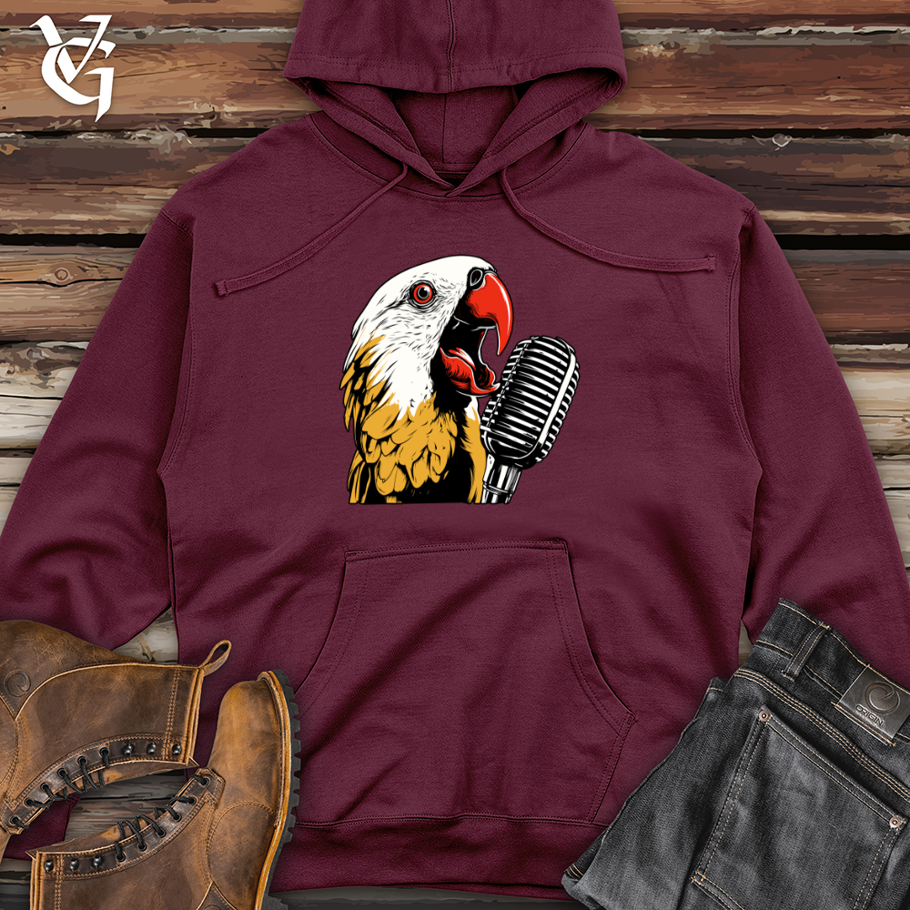 Viking Goods Melodic Plumage Midweight Hooded Sweatshirt Maroon / L