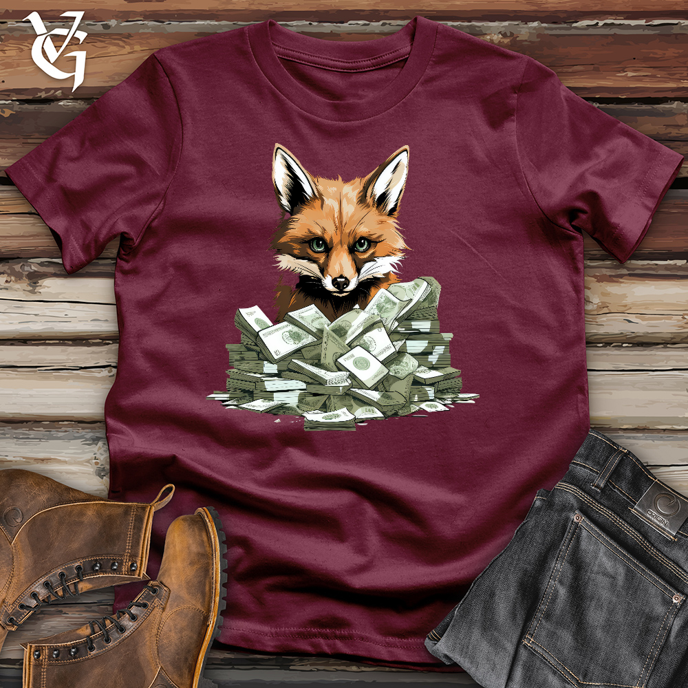 Viking Goods Mischievous Fox Thief Cotton Tee Maroon / L