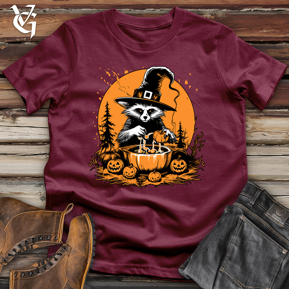 Viking Goods Mystic Cauldron Raccoon Softstyle Tee Maroon / L