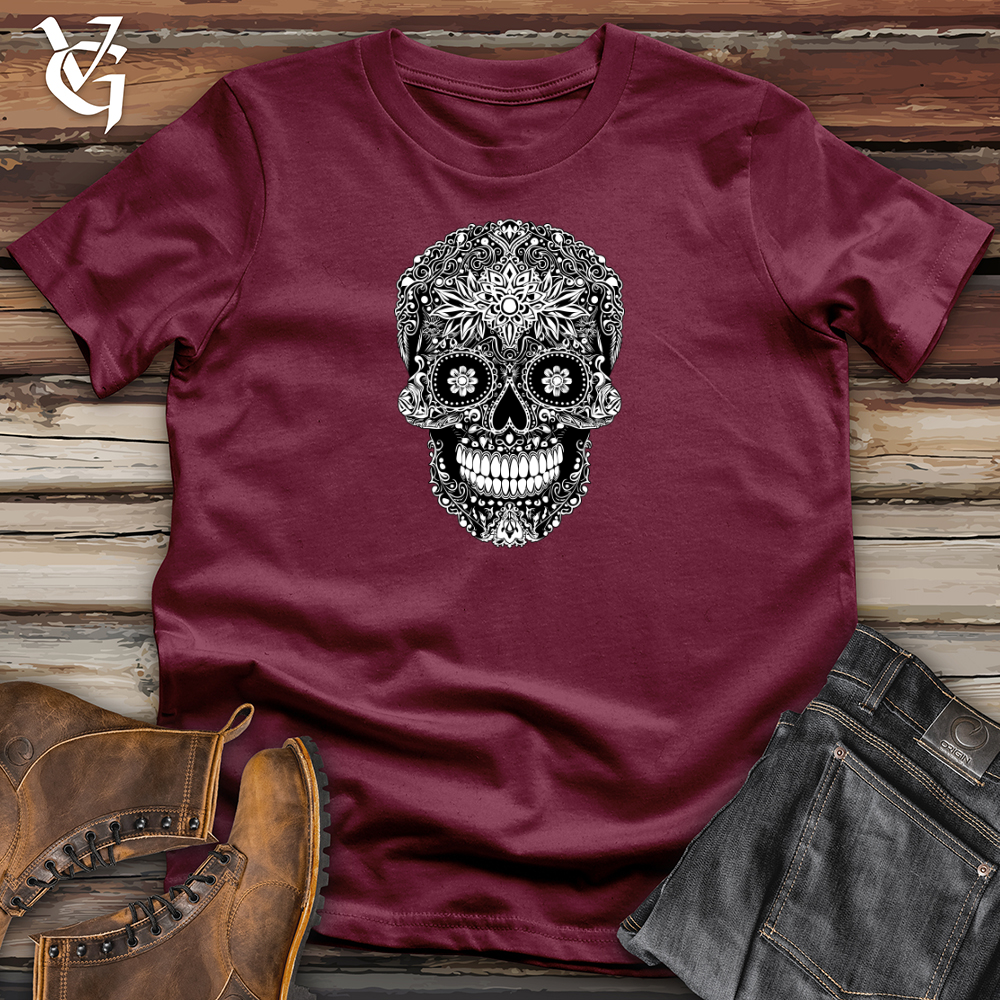 Viking Goods Mystic Mandala Skull Softstyle Tee Maroon / L