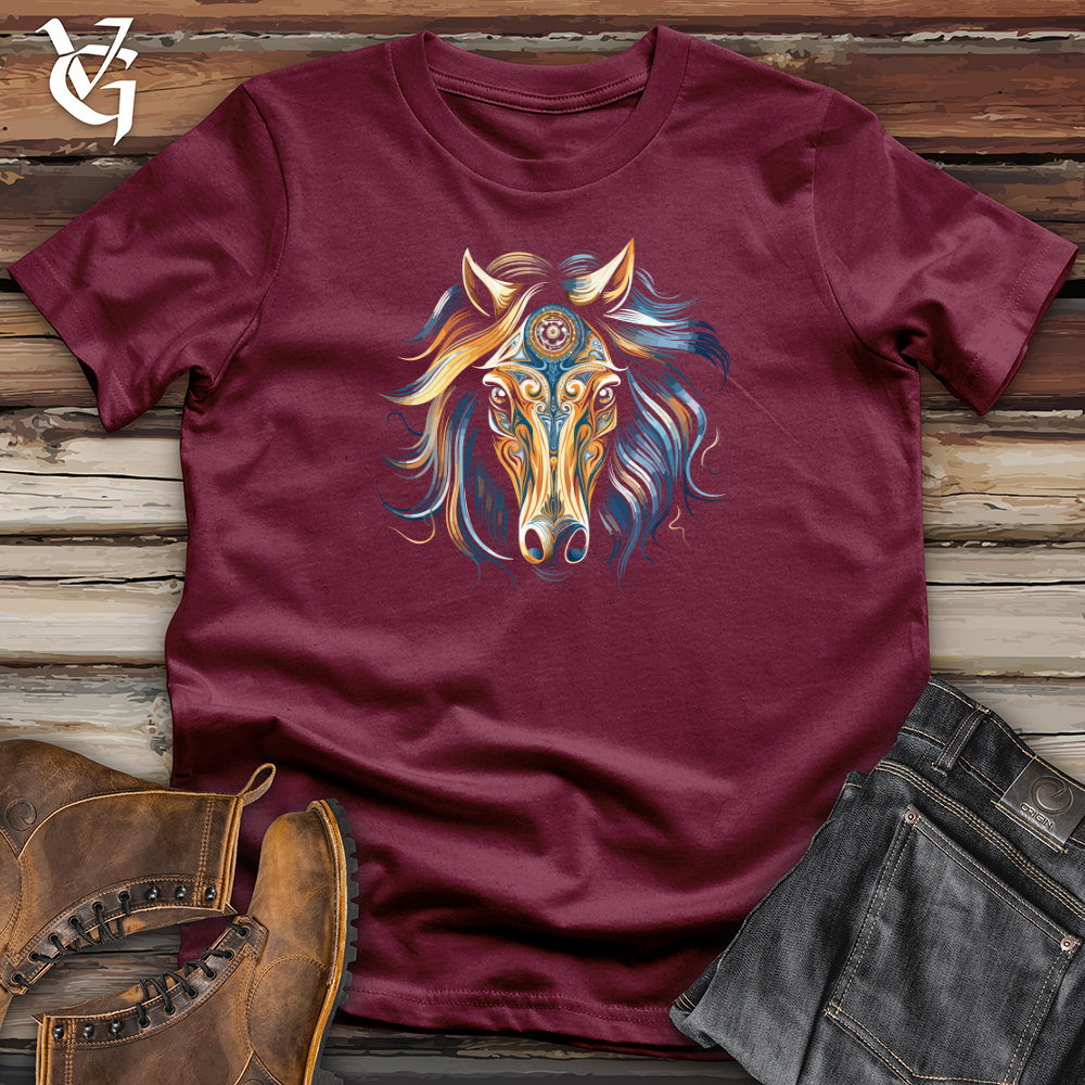 Viking Goods Mystical Equine Vision Softstyle Tee Maroon / L