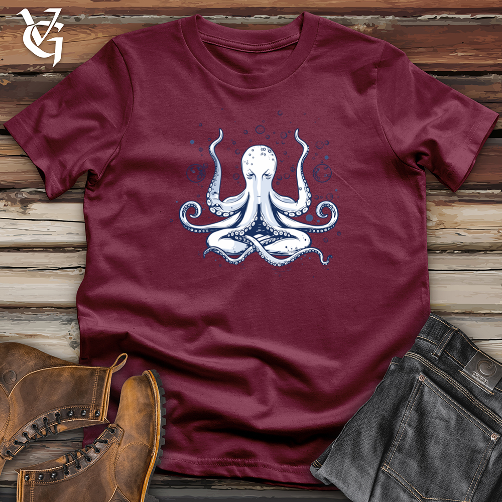 Viking Goods Octopus Bubble Meditation Softstyle Tee Maroon / L