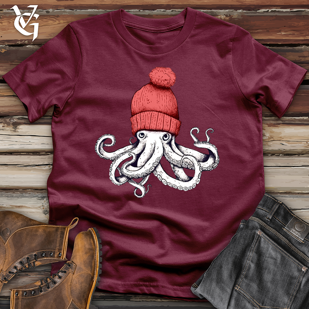 Viking Goods Octopus Chillin Softstyle Tee Maroon / L