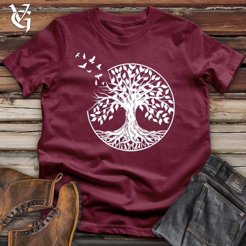 Viking Goods One With the Forest Softstyle Tee Maroon / L