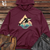 Viking Goods Orca Rainbow Leap Midweight Hooded Sweatshirt Maroon / L