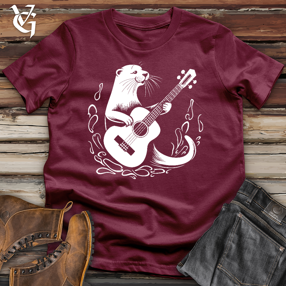 Viking Goods Otter Guitarist Softstyle Tee Maroon / L
