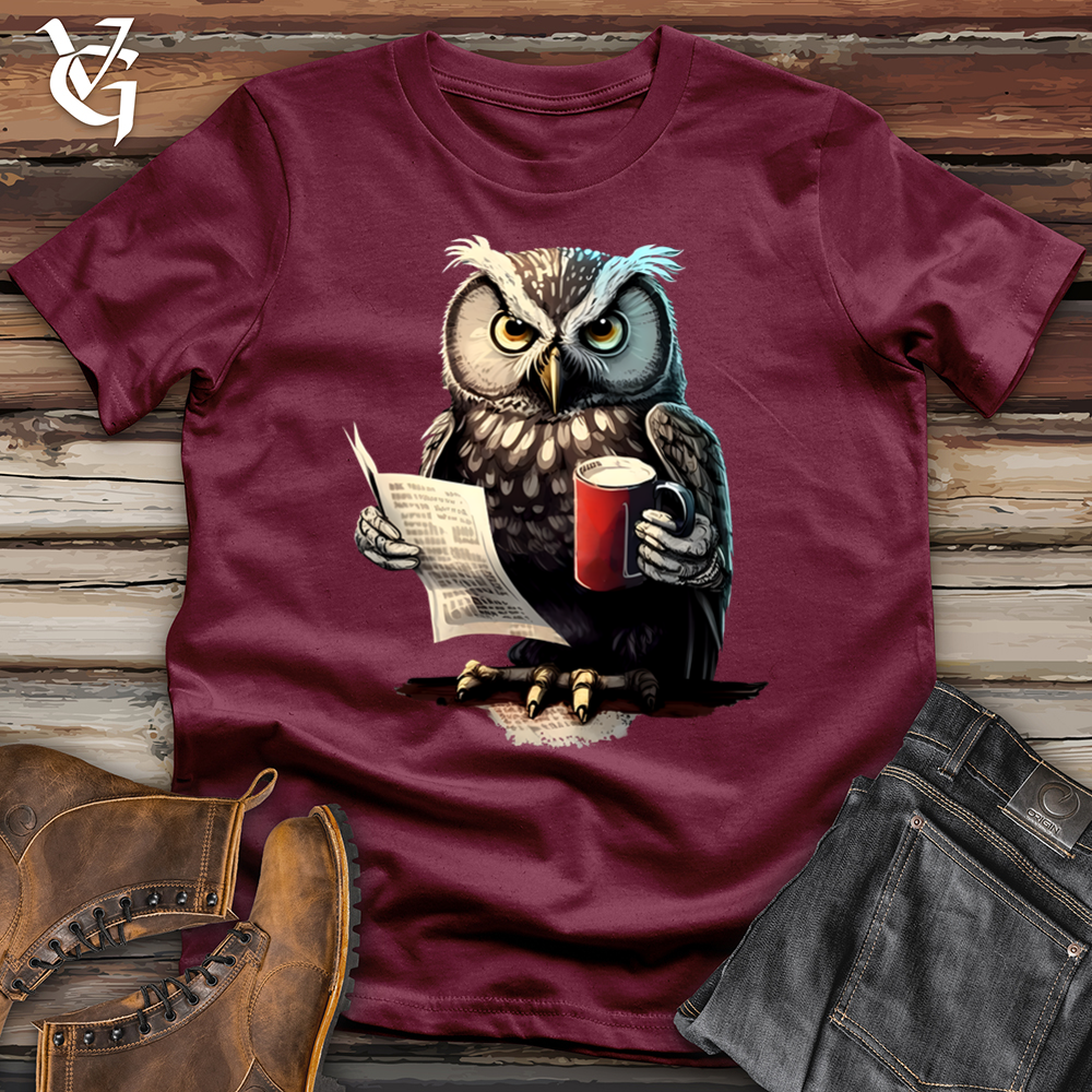Viking Goods Owl Boss Softstyle Tee Maroon / L