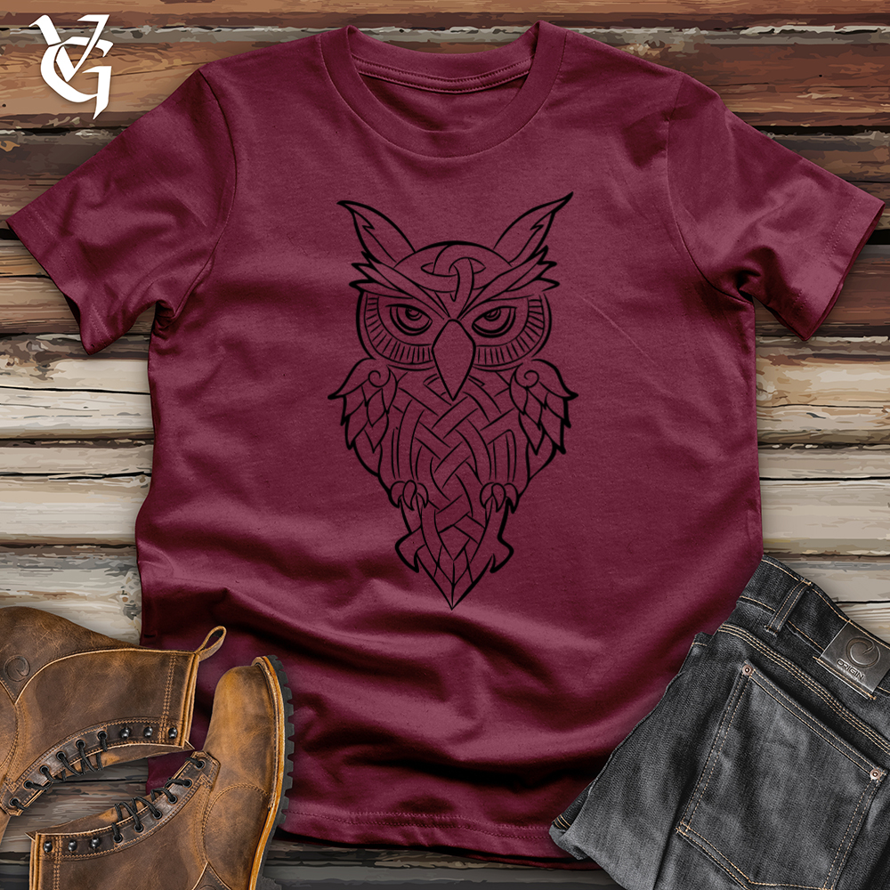 Viking Goods Owl Softstyle Tee Maroon / L
