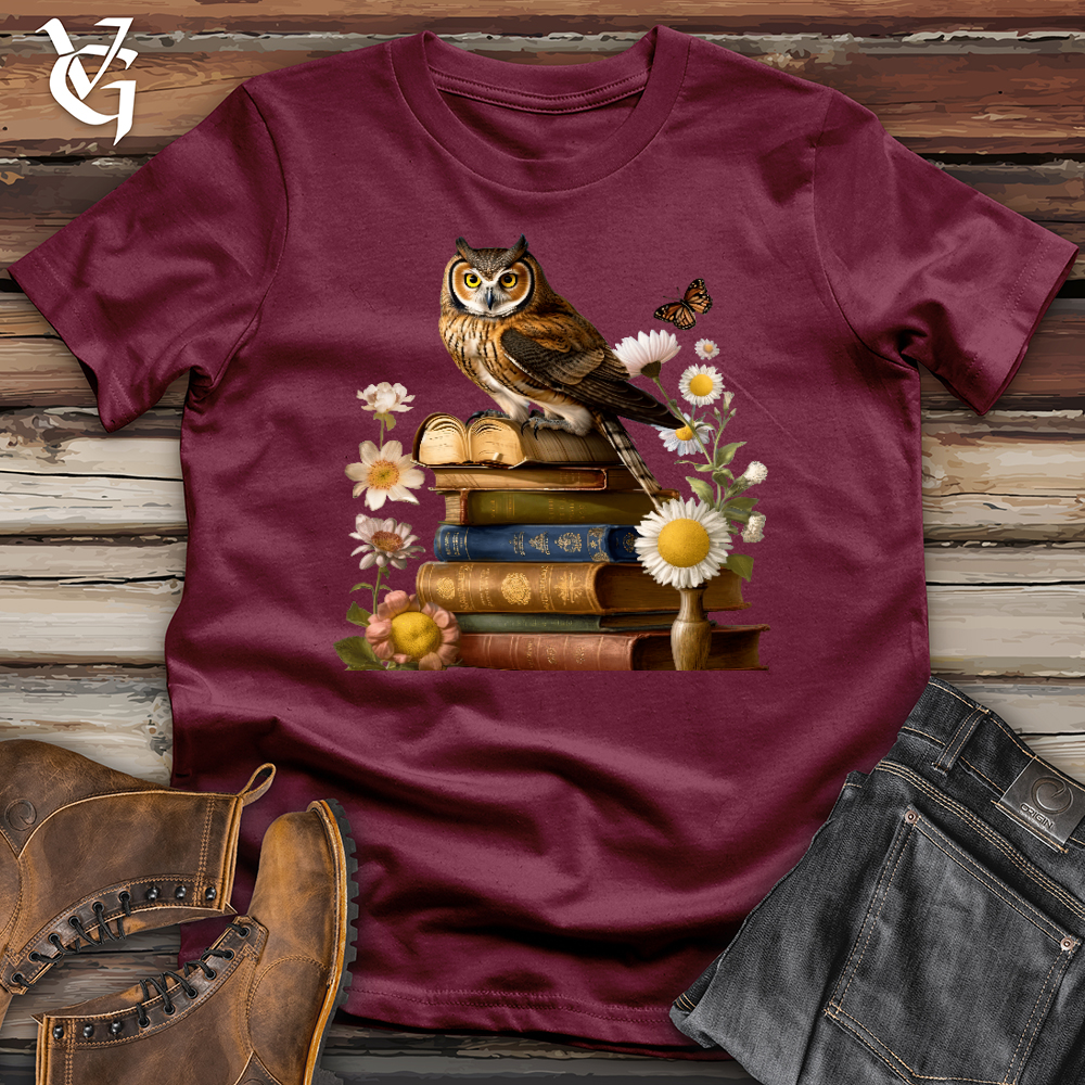 Viking Goods Owl Wisdom Softstyle Tee Maroon / L