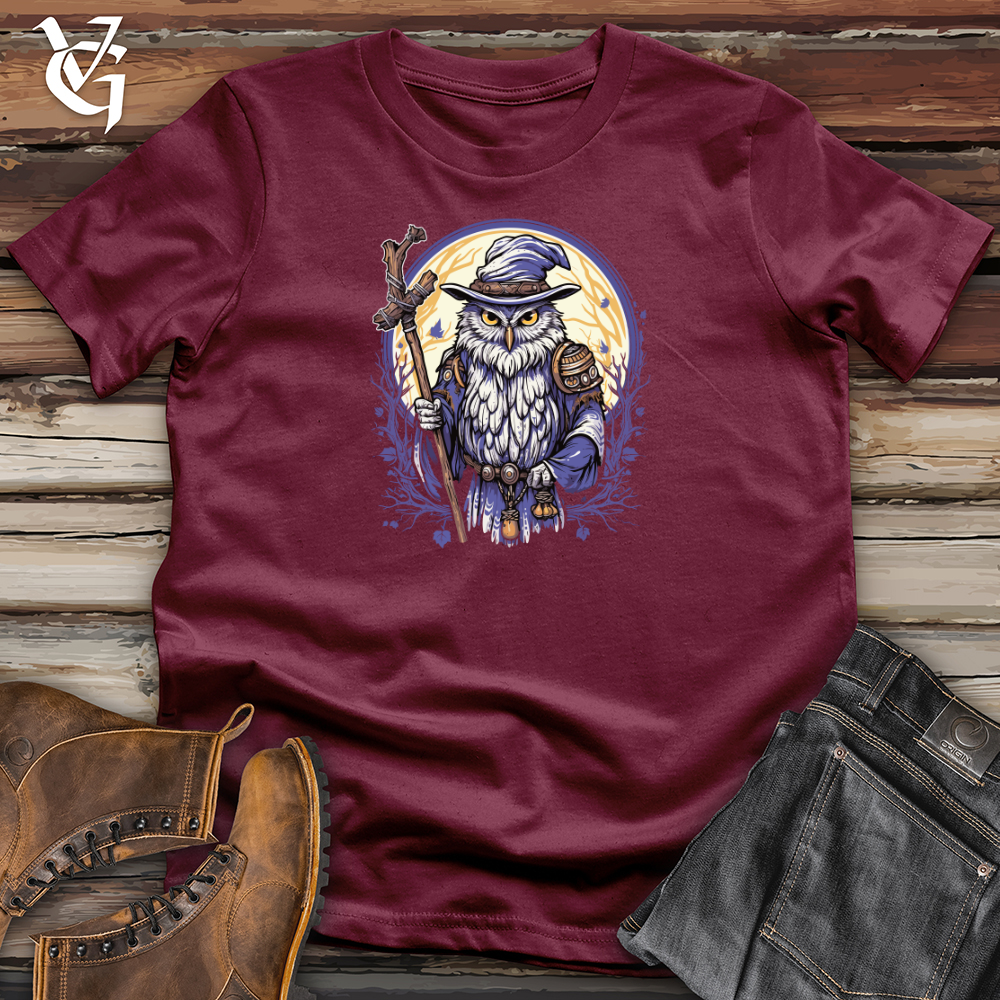 Viking Goods Owl Wizardry Moon Softstyle Tee Maroon / L