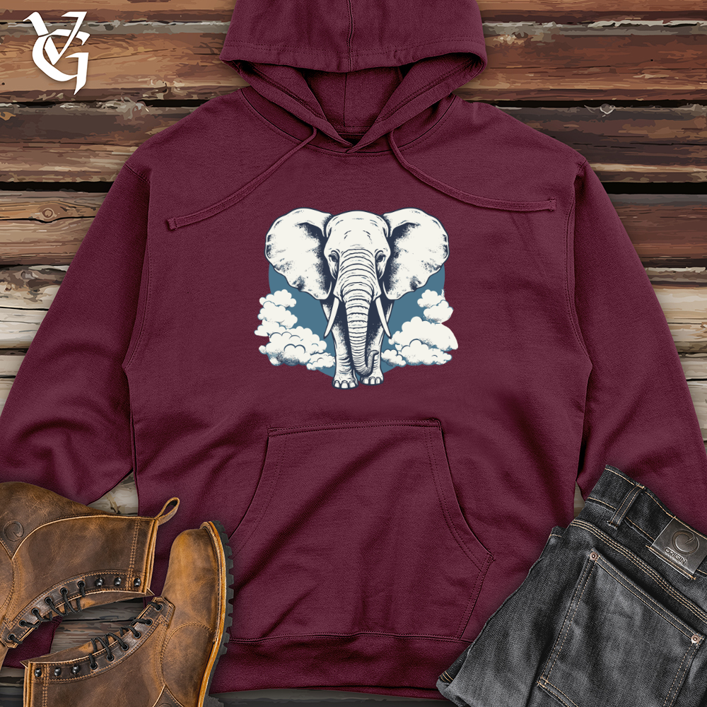 Viking Goods Pachyderm Puffs Midweight Hooded Sweatshirt Maroon / L
