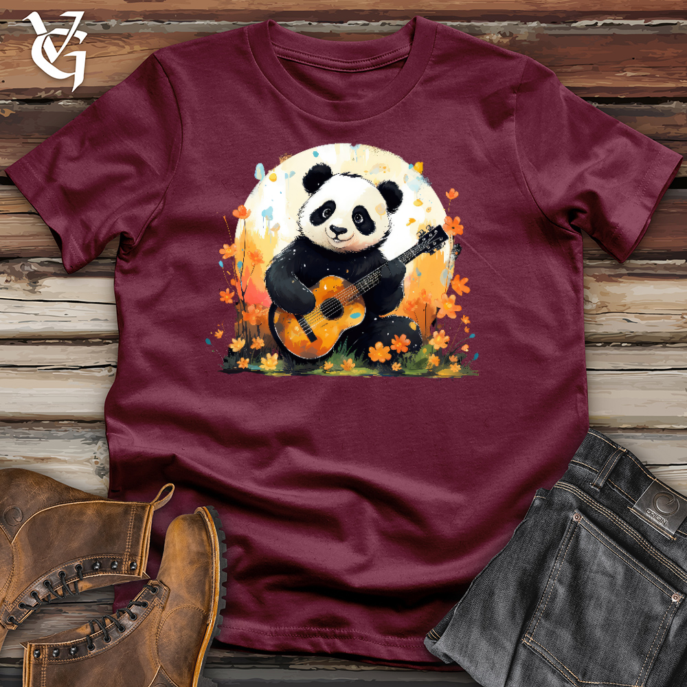 Viking Goods Panda Bear Guitarist Cotton Tee Maroon / L