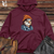 Viking Goods Patriotic Hawk Midweight Hooded Sweatshirt Maroon / L