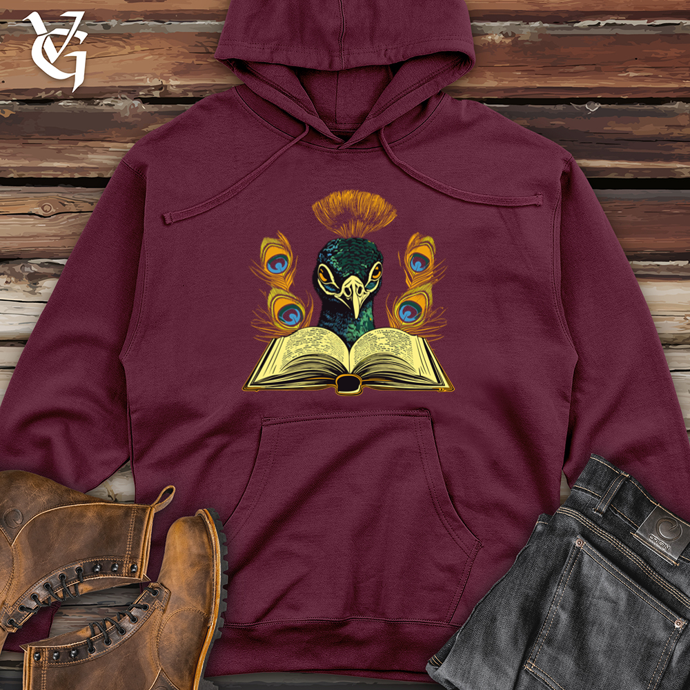 Viking Goods Peacock Poet Midweight Hooded Sweatshirt Maroon / L
