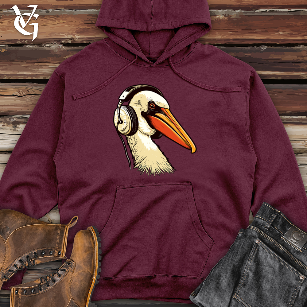 Viking Goods Pelican Headphone Harmony Midweight Hooded Sweatshirt Maroon / L