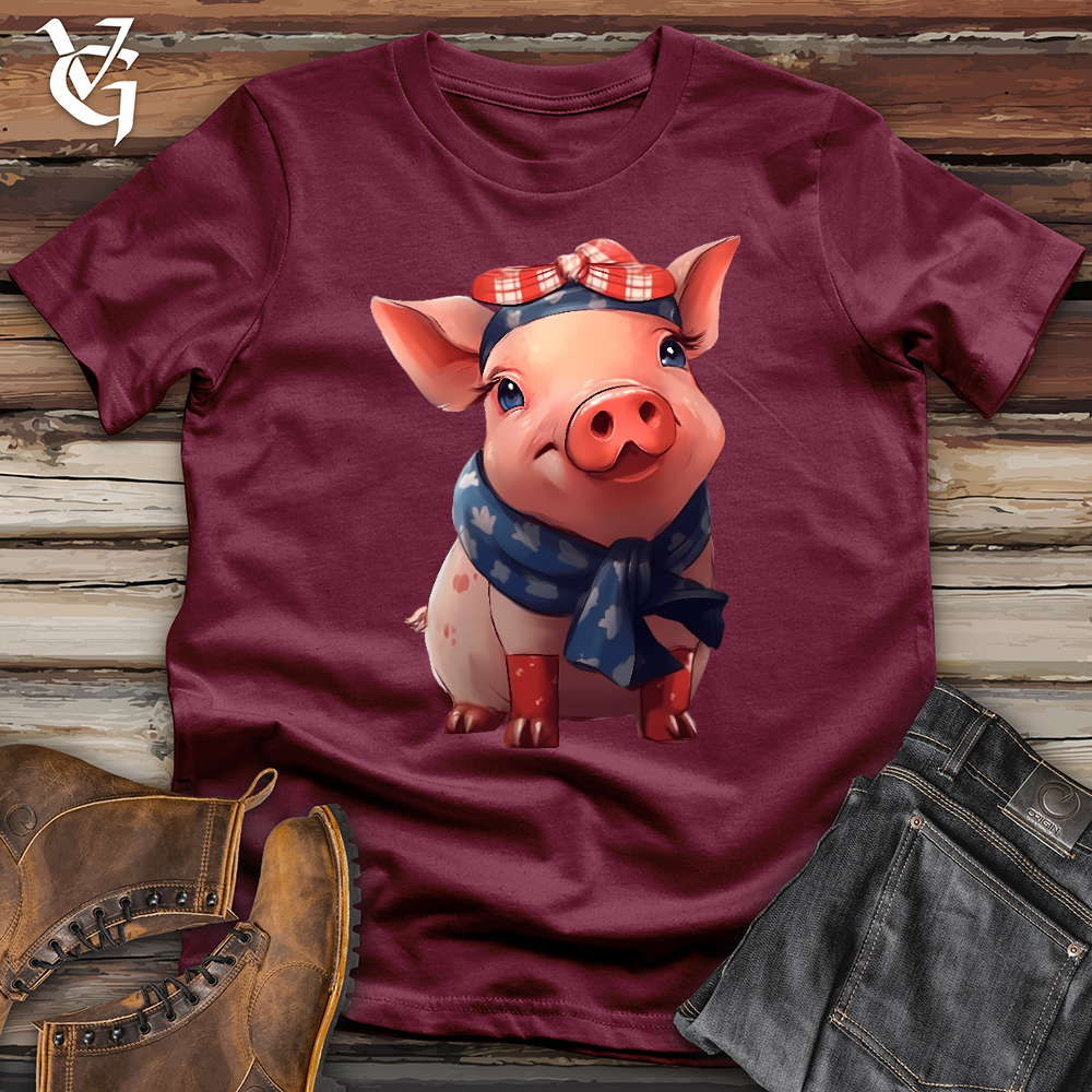 Viking Goods Pig Bandana Softstyle Tee Maroon / L