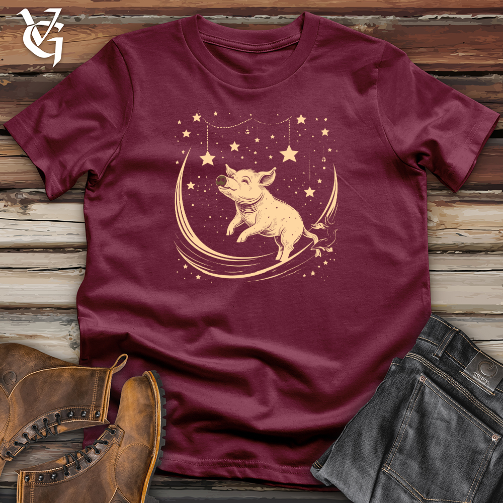 Viking Goods Pig Celestial Dreams Softstyle Tee Maroon / L
