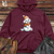 Viking Goods Piggy Beanie Smile Midweight Hooded Sweatshirt Maroon / L