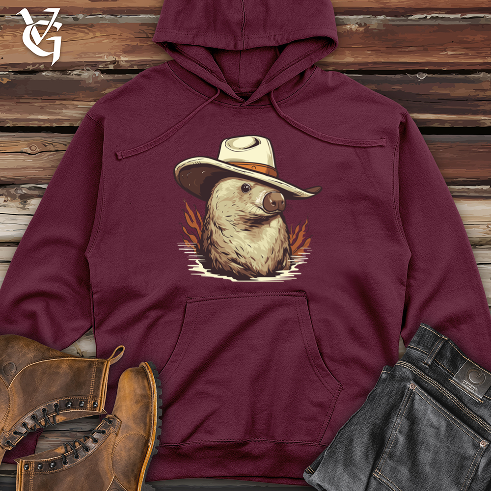 Viking Goods Platypus Cowboy Midweight Hooded Sweatshirt Maroon / L
