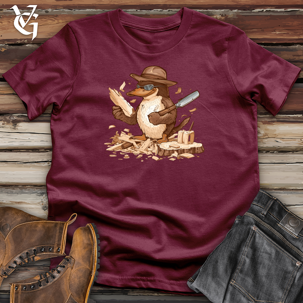 Viking Goods Platypus Lumberjack Craft Softstyle Tee Maroon / L