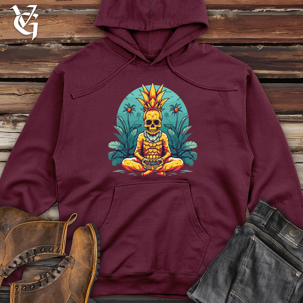 Viking Goods Pop Yoga Pineapple Midweight Hooded Sweatshirt Maroon / L