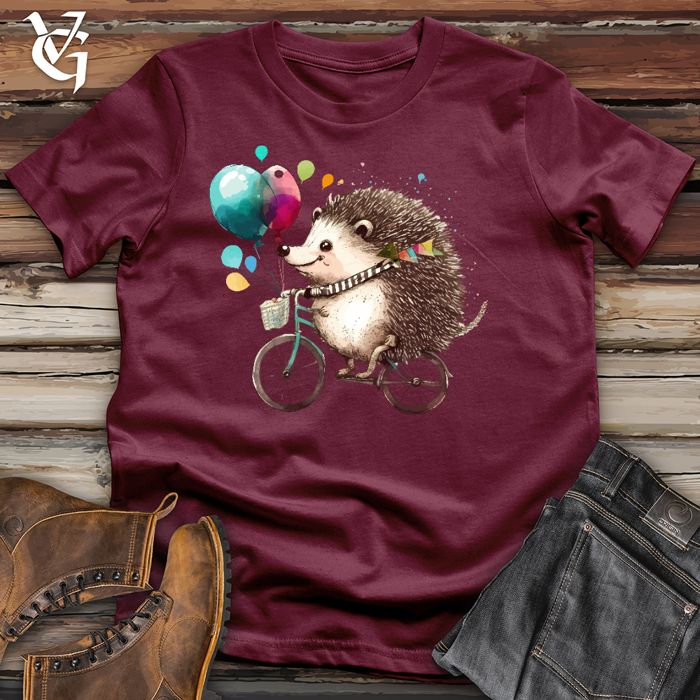 Viking Goods Porcupine Cyclist Cotton Tee Maroon / L