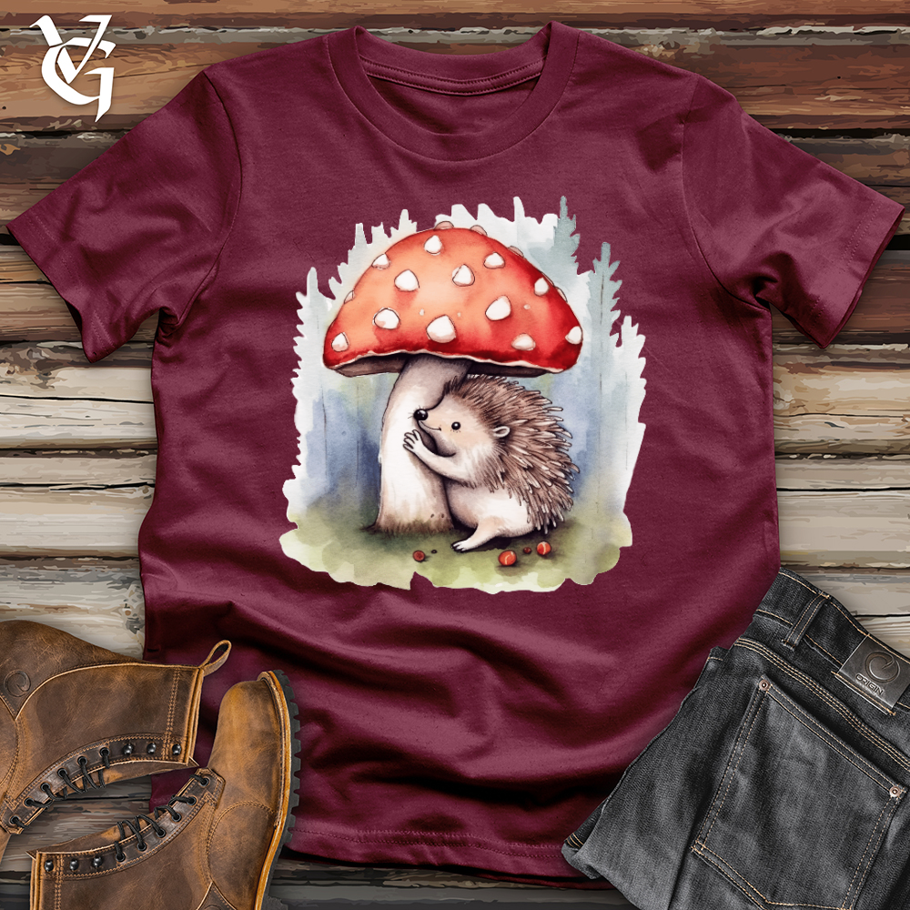 Viking Goods Porcupine Hugging Mushroom Softstyle Tee Maroon / L