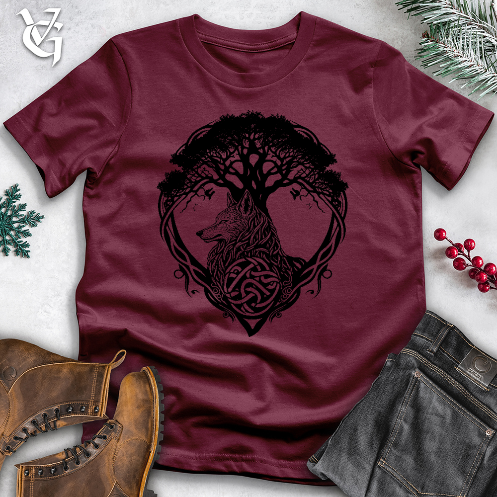 Viking Goods Protector Of The Forest Cotton Tee Maroon / L