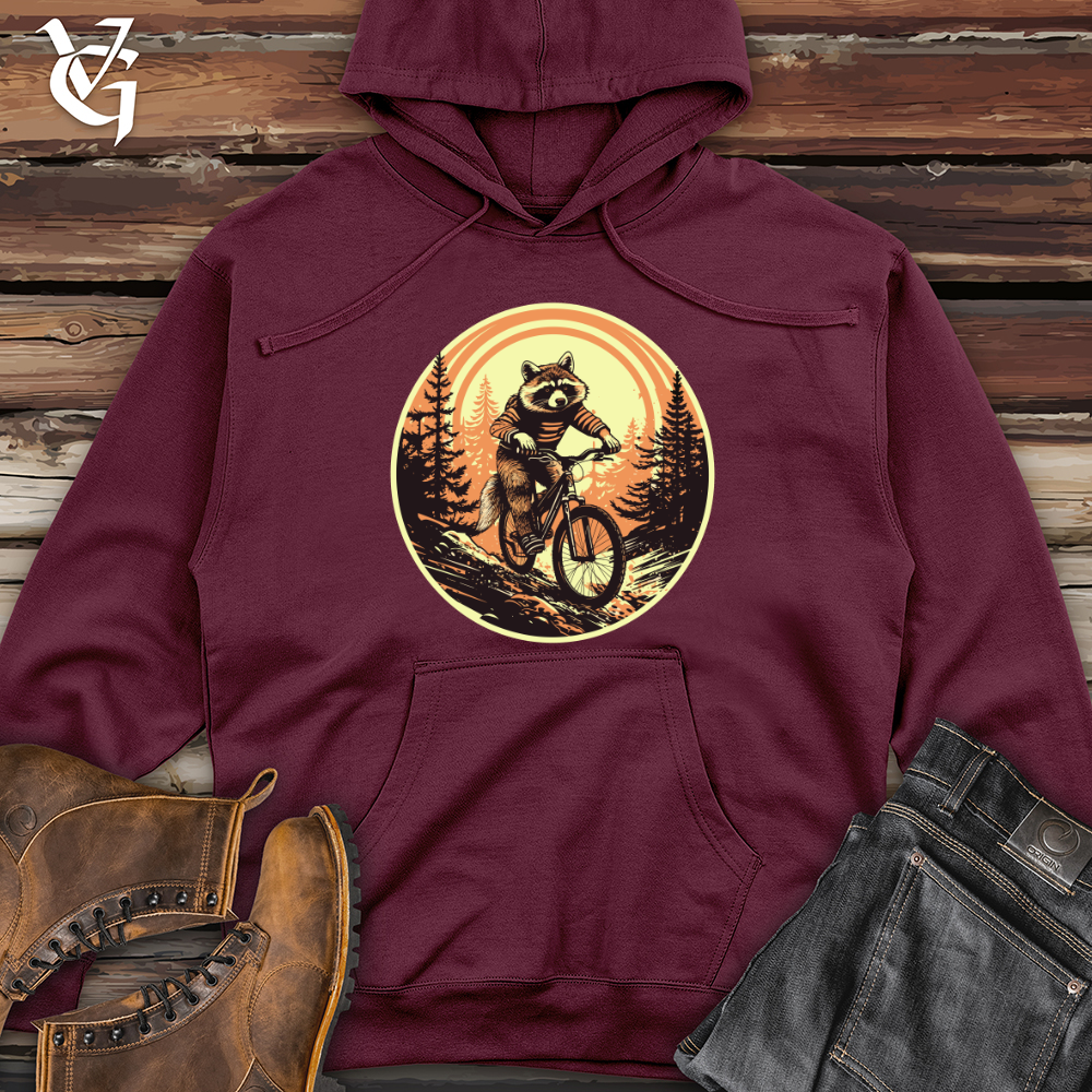 Viking Goods Raccoon Trail Rider Midweight Hooded Sweatshirt Maroon / L