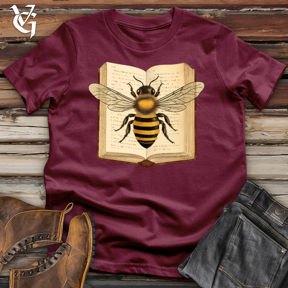 Viking Goods Rather Bee Reading Softstyle Tee Maroon / L