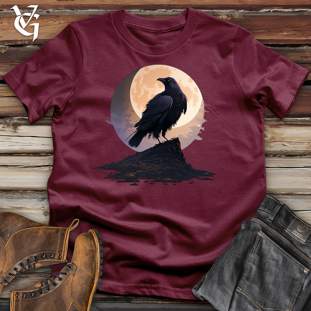 Viking Goods Raven Moon Kisses Cotton Tee Maroon / L